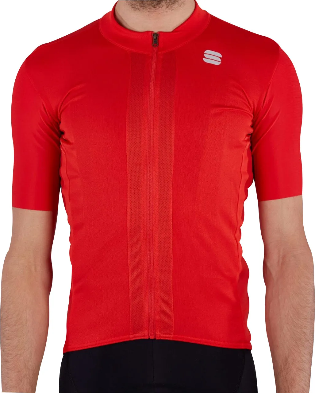 Athletic and Cool soft look Sportful Strike Short Sleeve Mens Cycling Jersey - Red