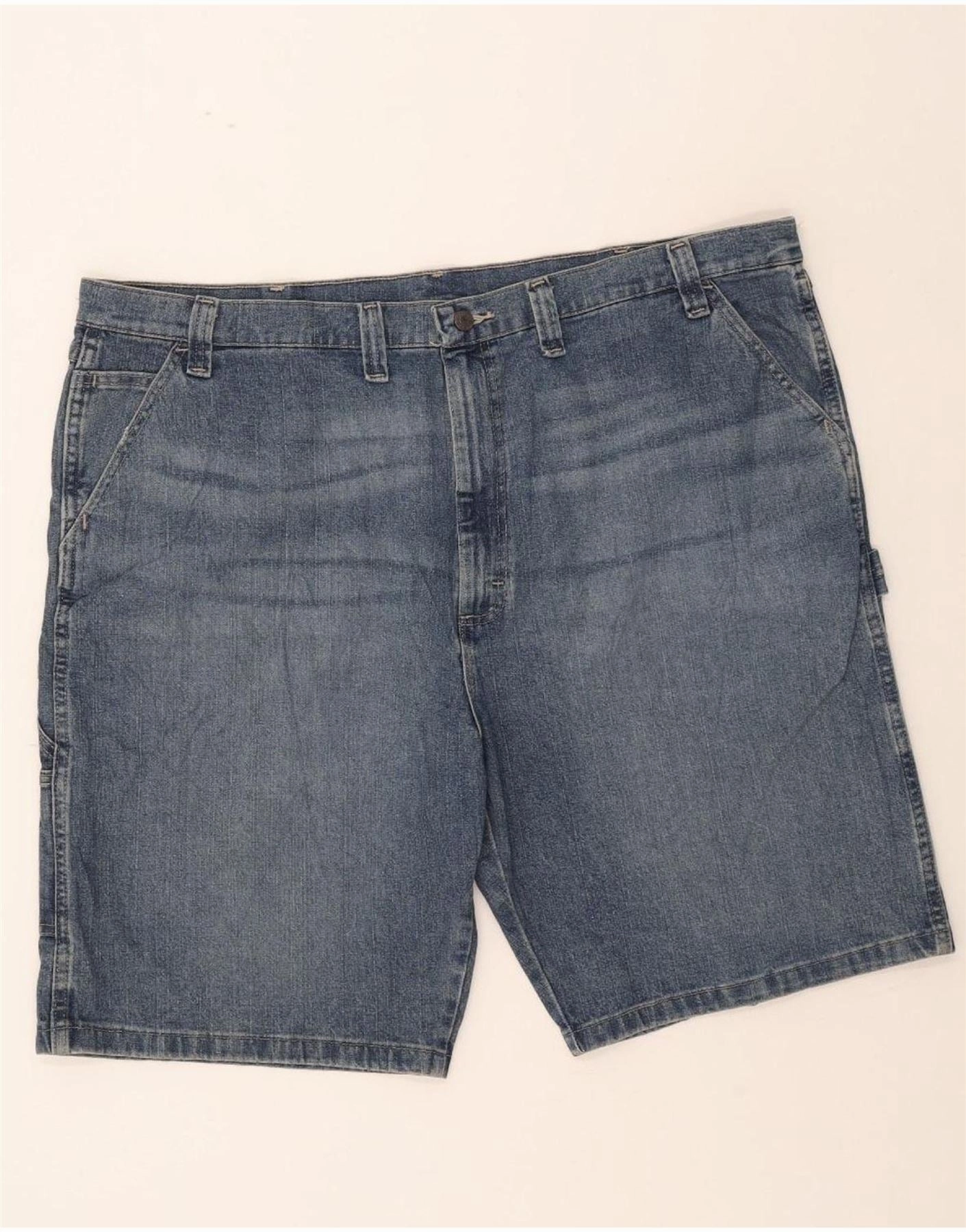 Adaptive design WRANGLER Mens Cargo Denim Shorts W44 2XL Blue Cotton