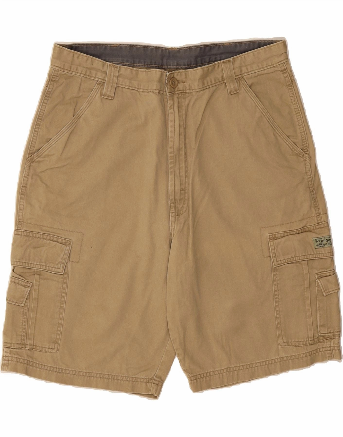 Youth fashion WRANGLER Mens Cargo Shorts W34 Large  Brown Cotton