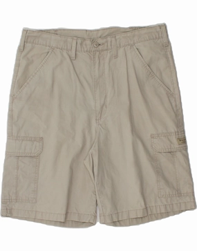 WRANGLER Mens Cargo Shorts W36 Large Grey Cotton Wool blend Quick Movement Fit