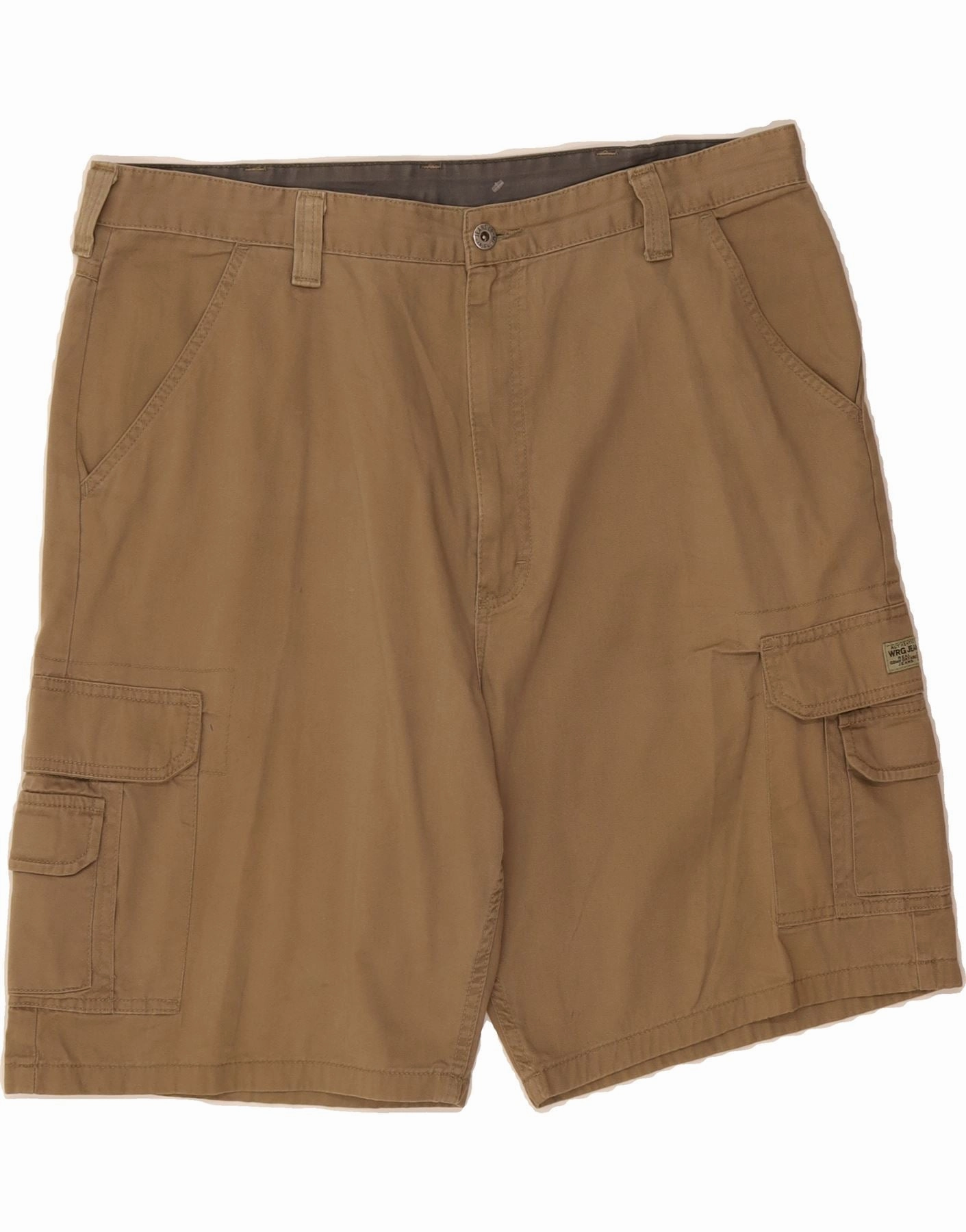 WRANGLER Mens Cargo Shorts W38 XL Brown Machine-washable Neutral Tones