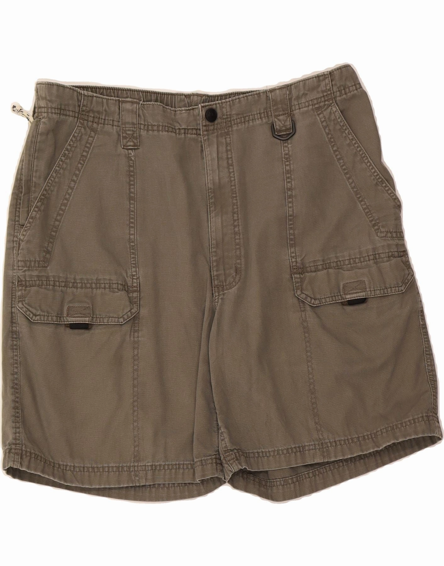 WindResistantWeave Running Gear WRANGLER Mens Cargo Shorts W38 XL Khaki Cotton