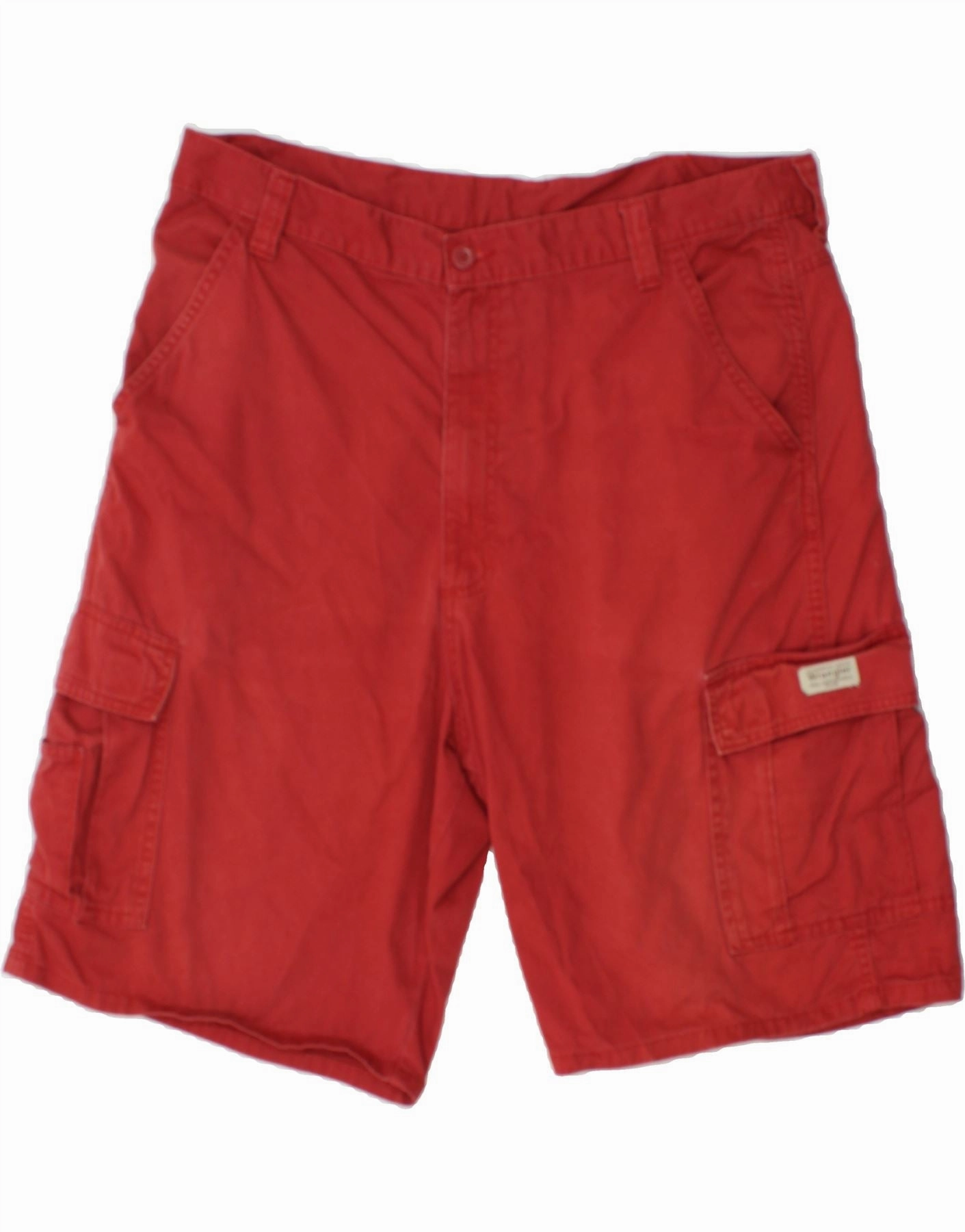 WRANGLER Mens Cargo Shorts W38 XL  Red Cotton Cycling shorts