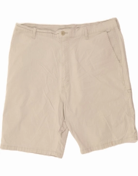 skateboarding gear Preppy look WRANGLER Mens Cargo Shorts W40 XL  Beige Cotton