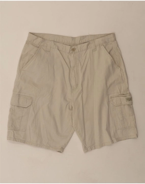 Sleek Comfort WRANGLER Mens Cargo Shorts W40 XL Beige Cotton