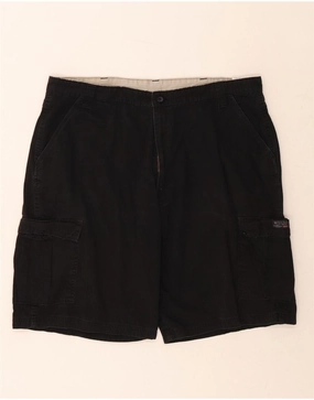 WRANGLER Mens Cargo Shorts W40 XL Black Cotton Quick Fit Comfort
