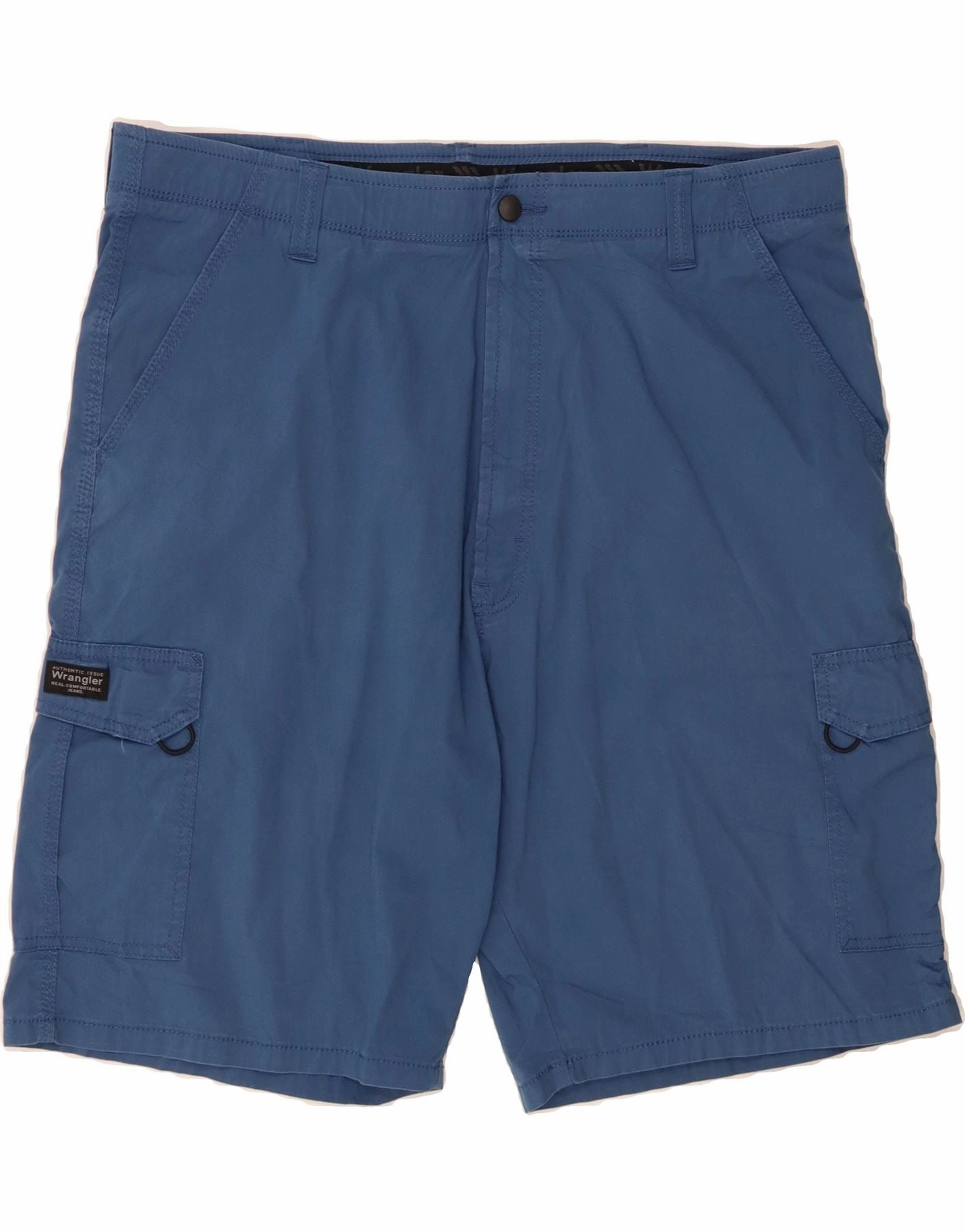 WRANGLER Mens Cargo Shorts W40 XL Blue Cotton Ventilated Back Panels