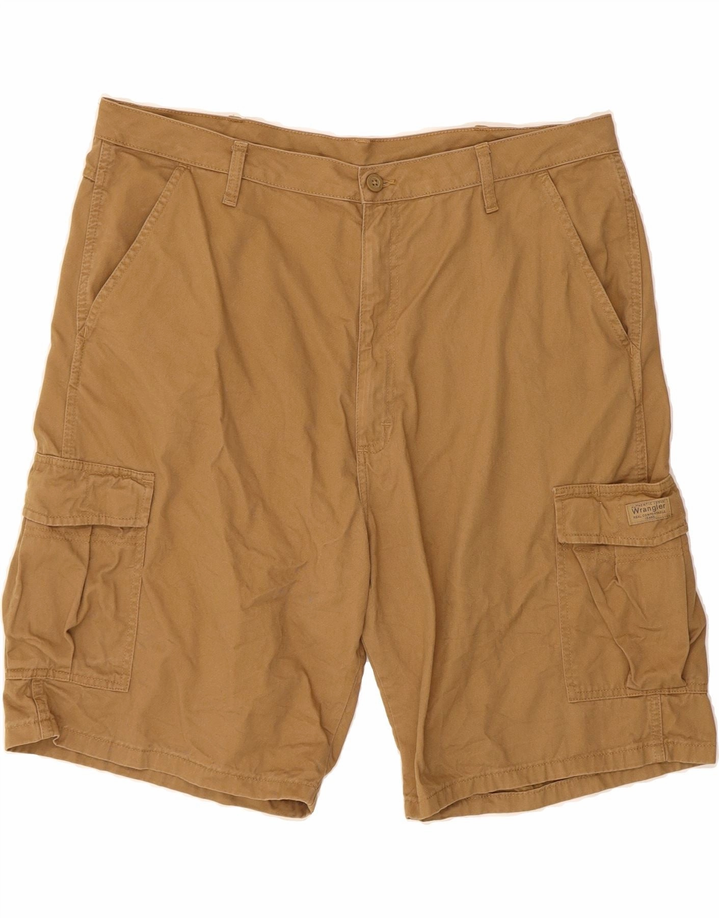 Travel Clothing Flexible Motion WRANGLER Mens Cargo Shorts W40 XL Brown Cotton