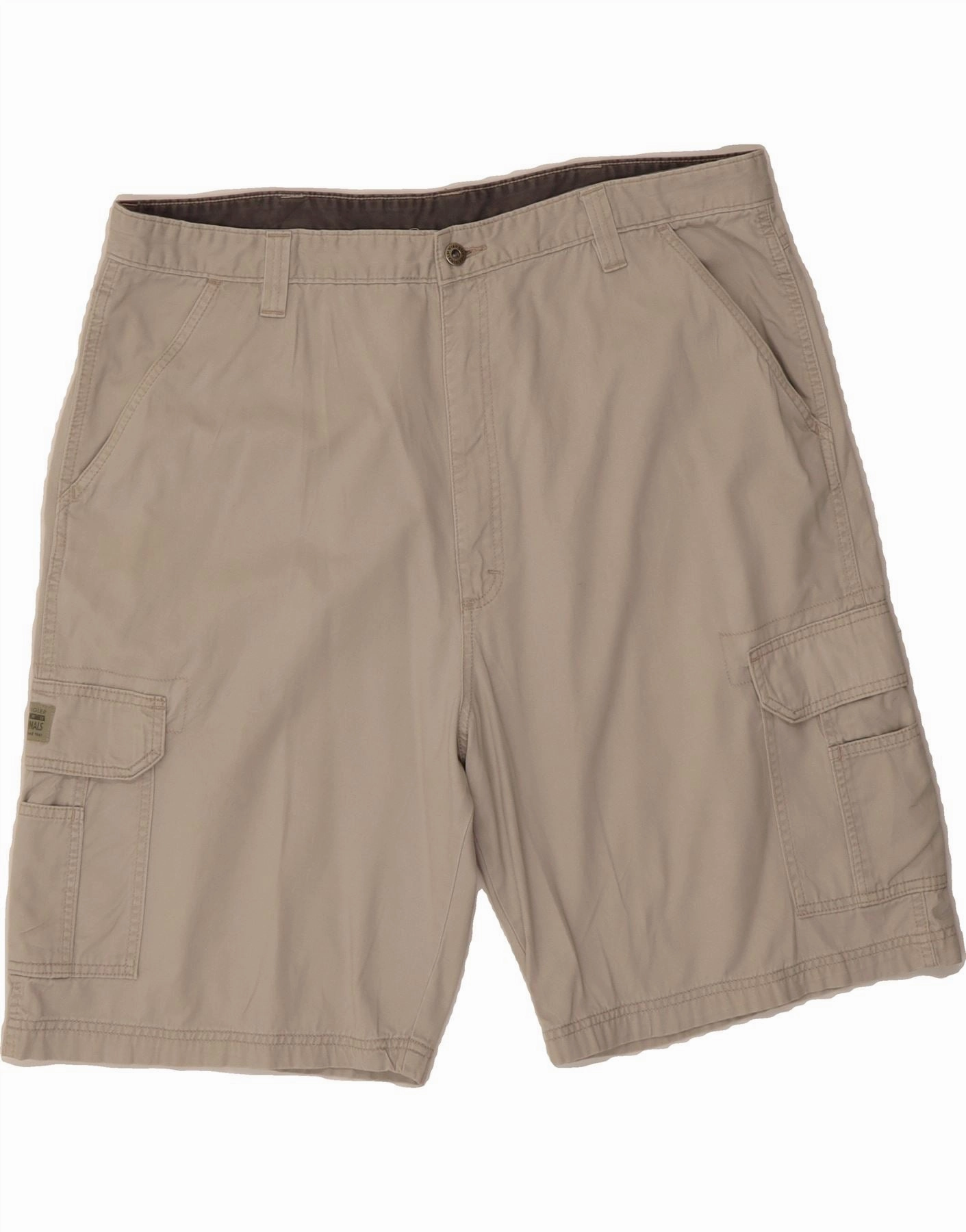 Playful Prints WRANGLER Mens Cargo Shorts W40 XL Grey Cotton