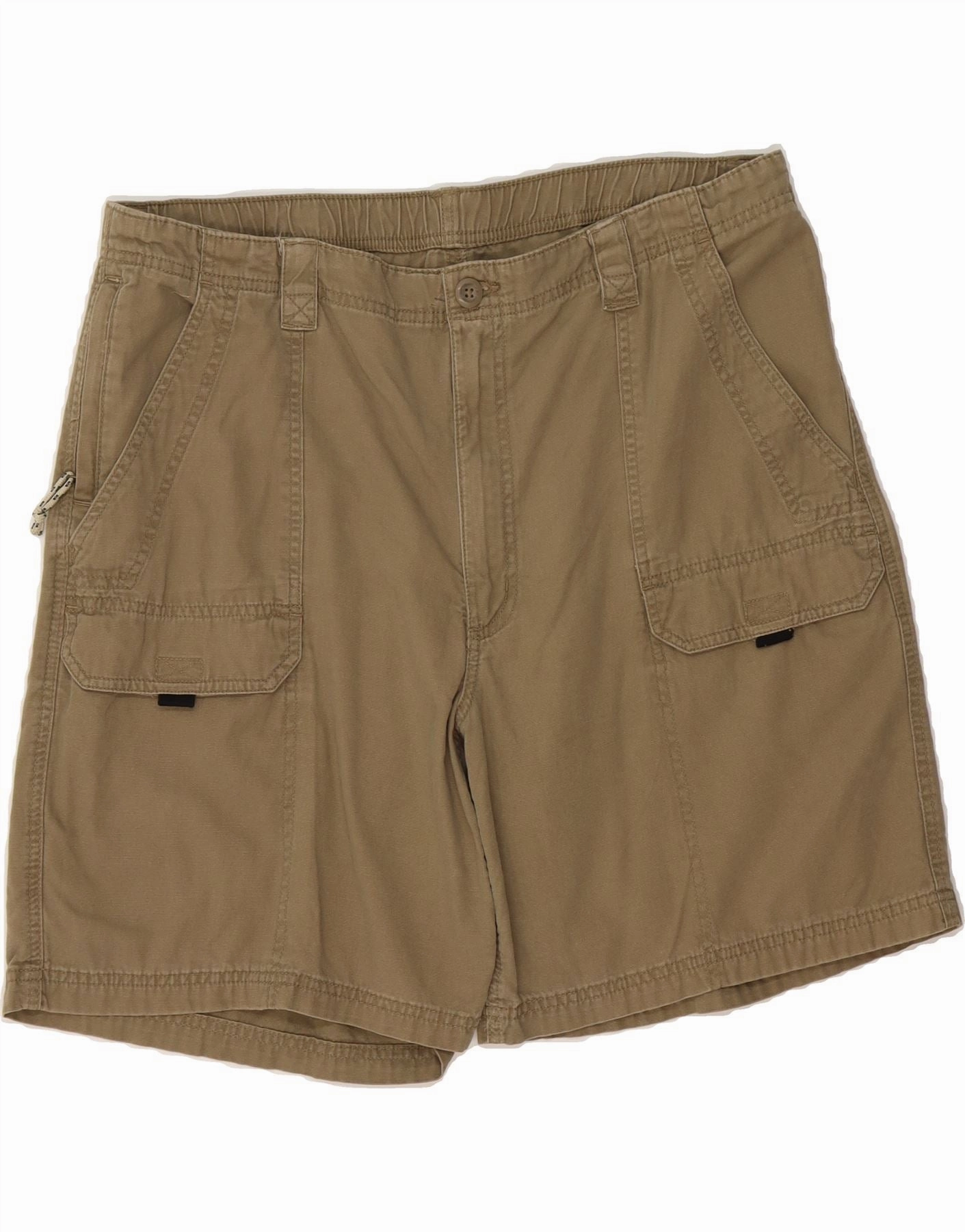 Weekend Outing WRANGLER Mens Cargo Shorts W40 XL Khaki Cotton