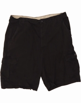 WRANGLER Mens Cargo Shorts W42 2XL  Black Cotton Casual Active