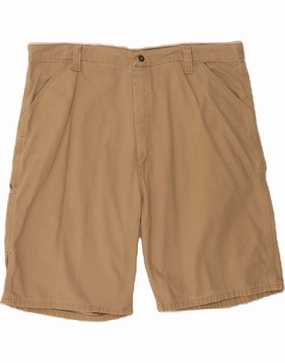 Flexible Layer WRANGLER Mens Cargo Shorts W42 2XL Brown Cotton