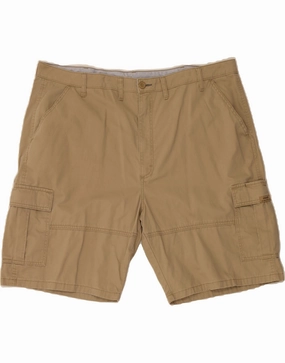Dynamic Fit WRANGLER Mens Cargo Shorts W44 2XL Beige Cotton