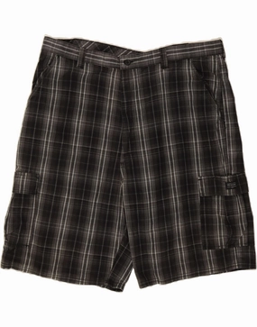 Active Mode Leather shorts WRANGLER Mens Cargo Shorts W44 2XL Grey Check
