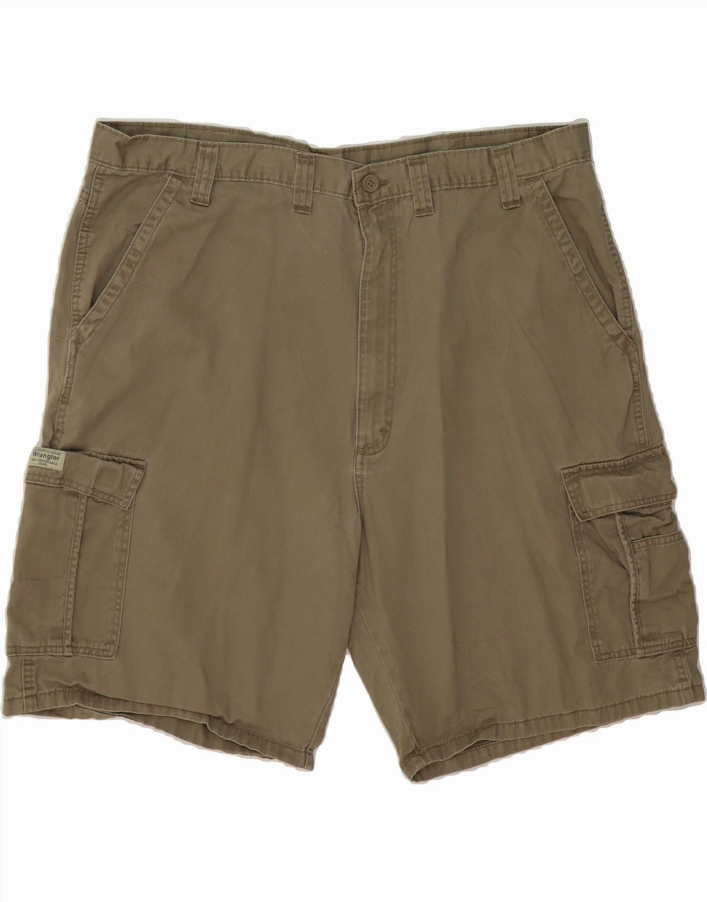 Unisex style Golf Apparel WRANGLER Mens Cargo Shorts W44 2XL Khaki Cotton
