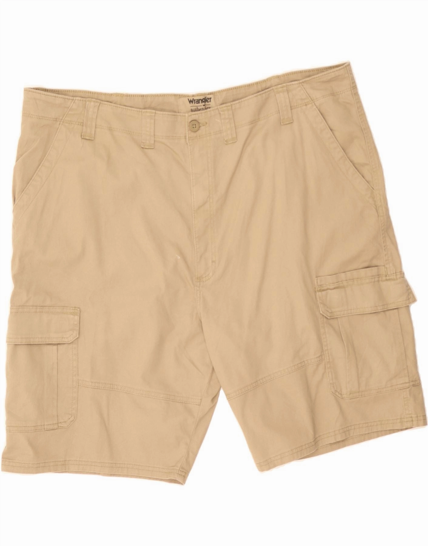 WRANGLER Mens Cargo Shorts W46 3XL Beige Cotton Light Layer Party outfit
