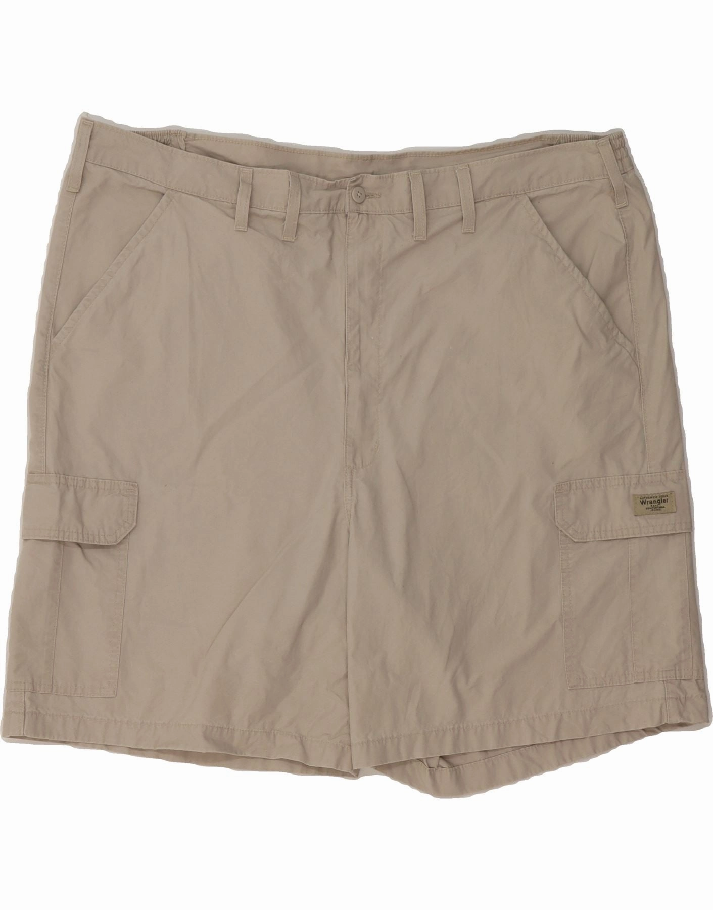 WRANGLER Mens Cargo Shorts W46 3XL  Beige Cotton Quick Dry Fit