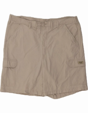 WRANGLER Mens Cargo Shorts W46 3XL  Beige Cotton Quick Dry Fit