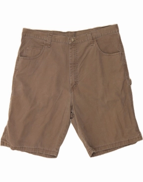 WRANGLER Mens Carpenter Cargo Shorts W40 XL Grey Cotton Day Wear