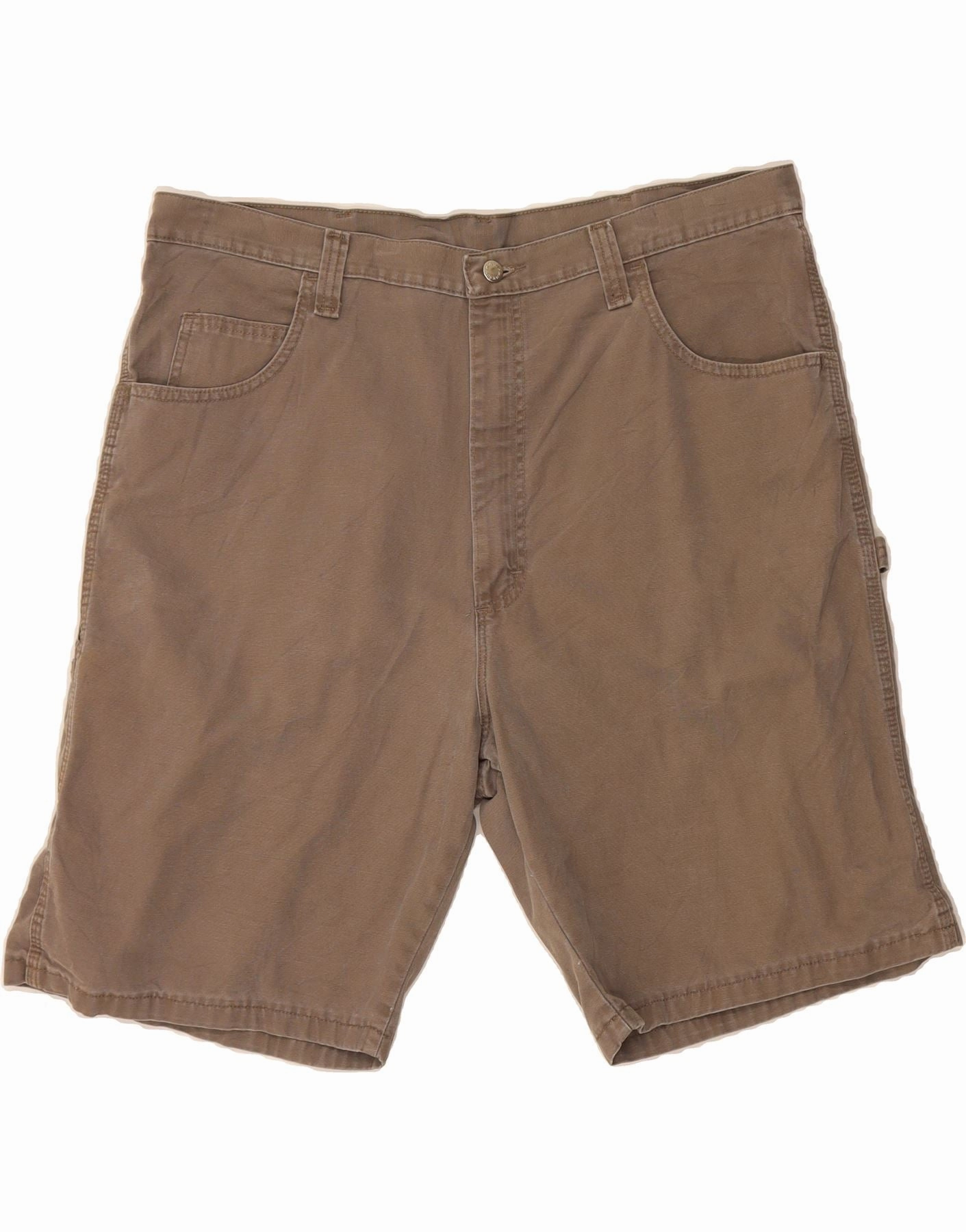 WRANGLER Mens Carpenter Cargo Shorts W40 XL Grey Cotton Day Wear