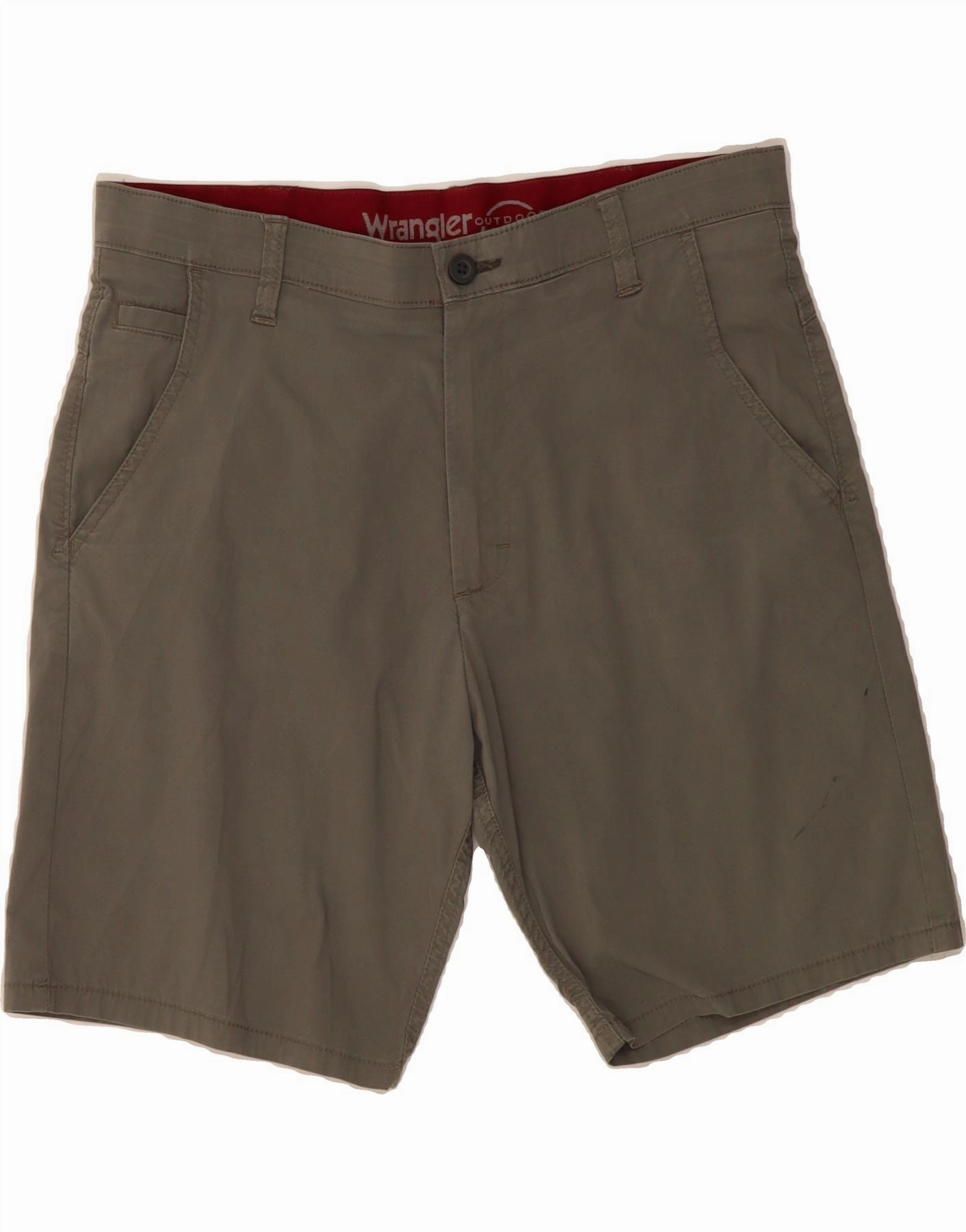 WRANGLER Mens Casual Shorts W34 Large  Grey Cotton Light Reflective Trim