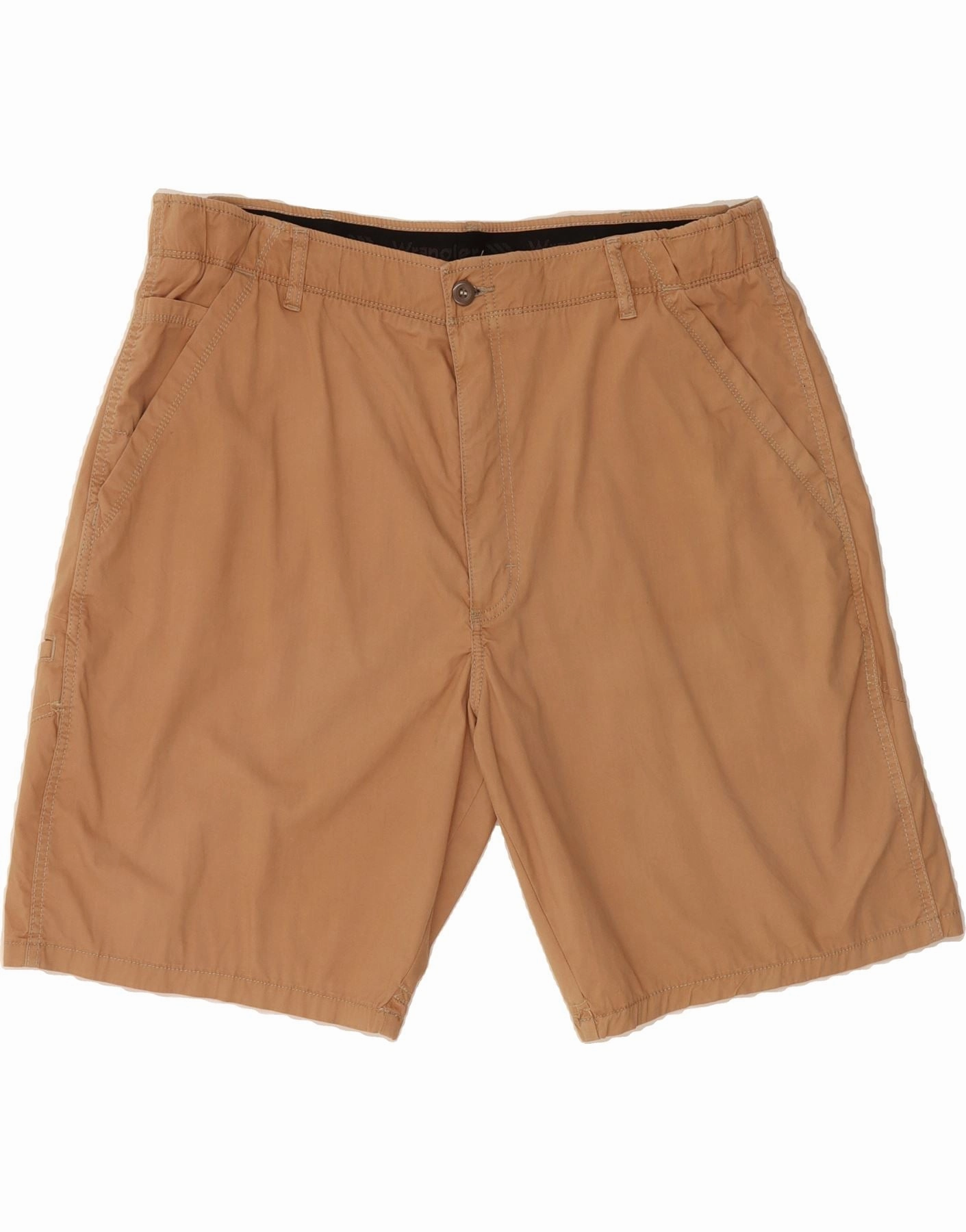Impact Absorbing Padding Flexible Layer Fit WRANGLER Mens Chino Shorts IT 54 2XL W40  Beige Cotton