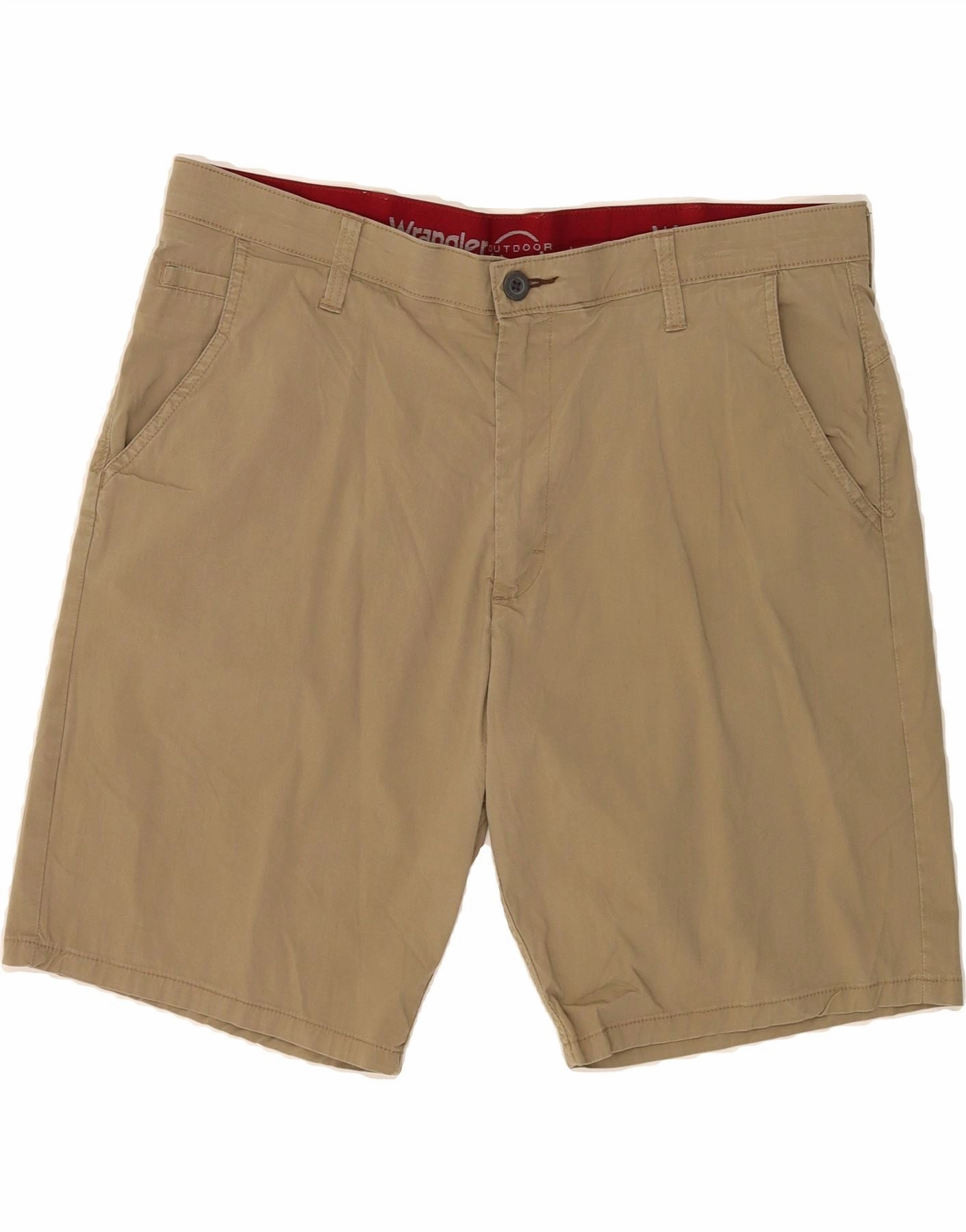 Poolside Wear WRANGLER Mens Chino Shorts W38 XL Beige Cotton