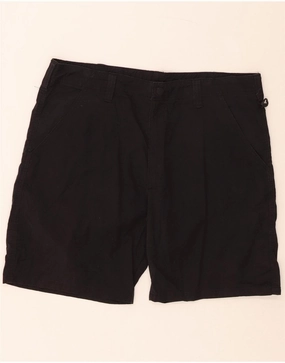 Hidden Storage Compartment WRANGLER Mens Chino Shorts W38 XL Black Cotton