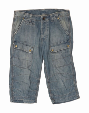 Outdoor Life WRANGLER Mens Denim Bermuda Shorts W32 Medium Blue Cotton