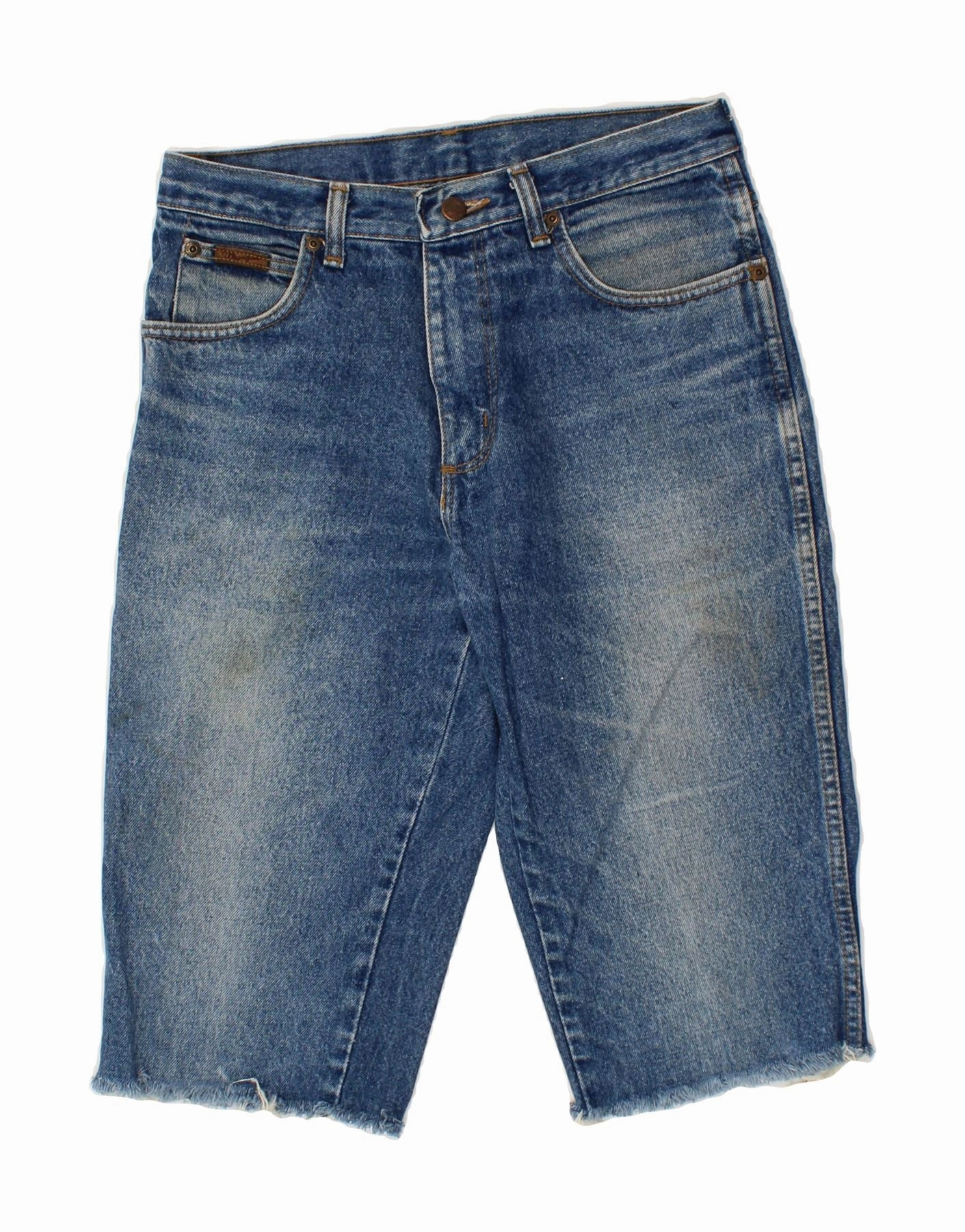 Home Wear WRANGLER Mens Denim Shorts W30 Medium Blue Cotton