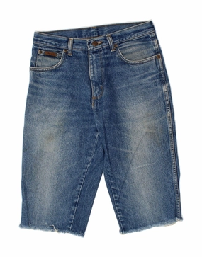 Home Wear WRANGLER Mens Denim Shorts W30 Medium Blue Cotton