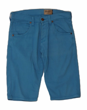 neon colors WRANGLER Mens Denim Shorts W30 Medium  Blue Cotton