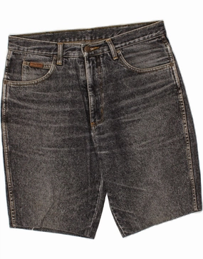 WRANGLER Mens Denim Shorts W30 Medium  Grey Breezy Feel