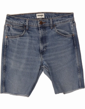 WRANGLER Mens Denim Shorts W32 Medium  Blue Sport Mood