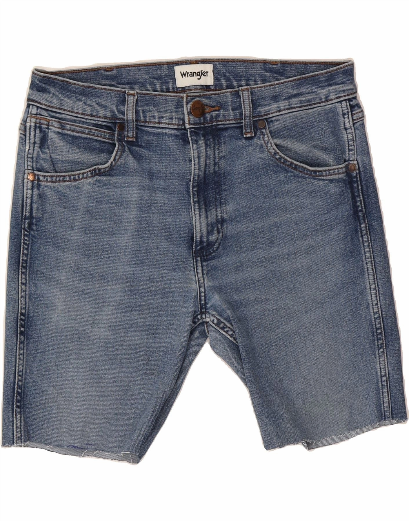 WRANGLER Mens Denim Shorts W32 Medium  Blue Sport Mood
