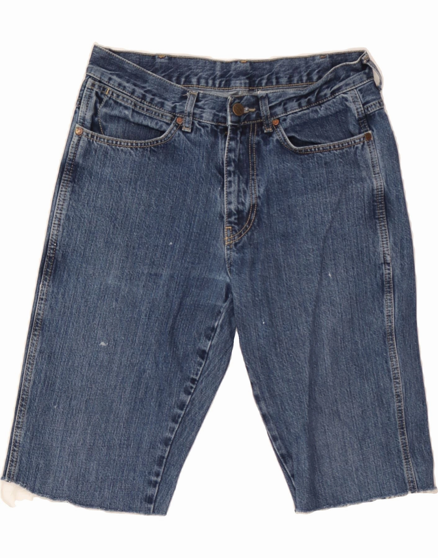 RecycledPolyester Stretch Movement WRANGLER Mens Denim Shorts W32 Medium Blue