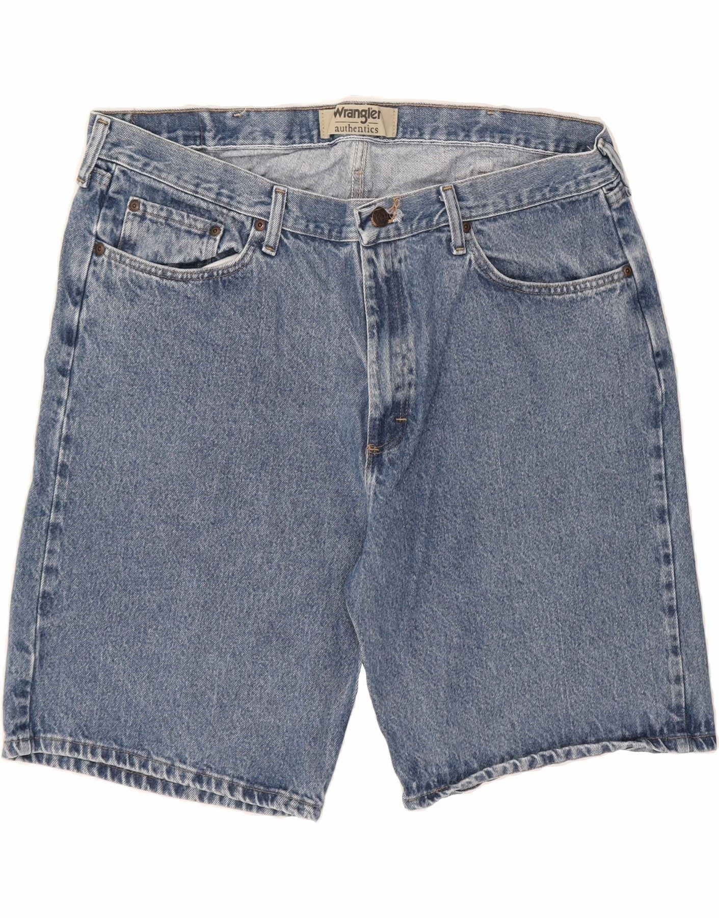 hikers Weekend Style WRANGLER Mens Denim Shorts W40 XL Blue Cotton