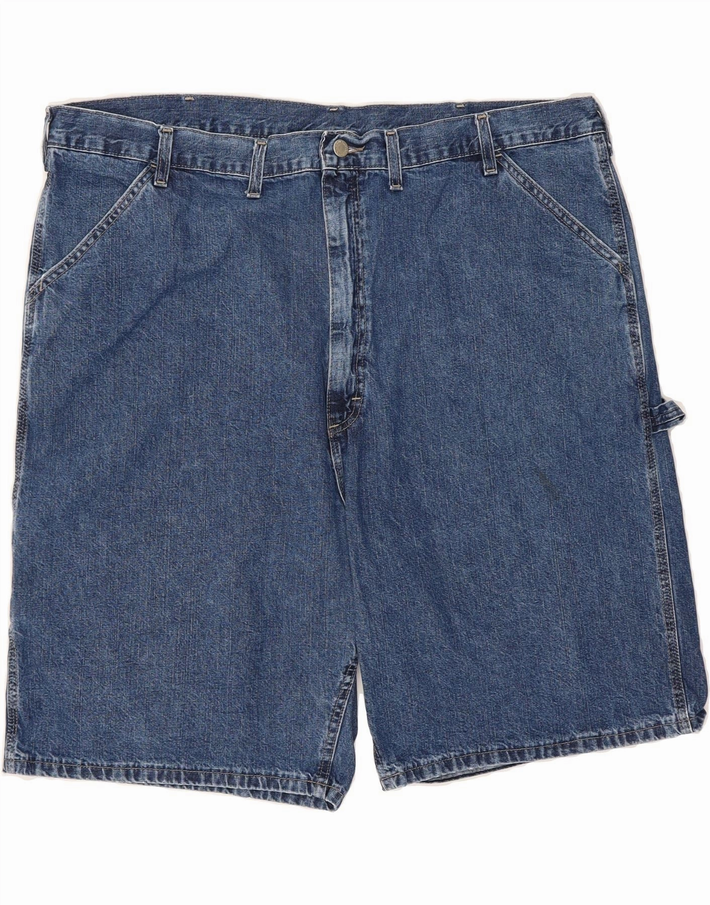 Quick Dry Fit WRANGLER Mens Denim Shorts W44 2XL Blue Cotton