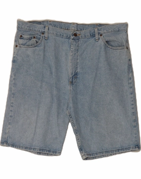WRANGLER Mens Denim Shorts W44 2XL Blue Sporty Design