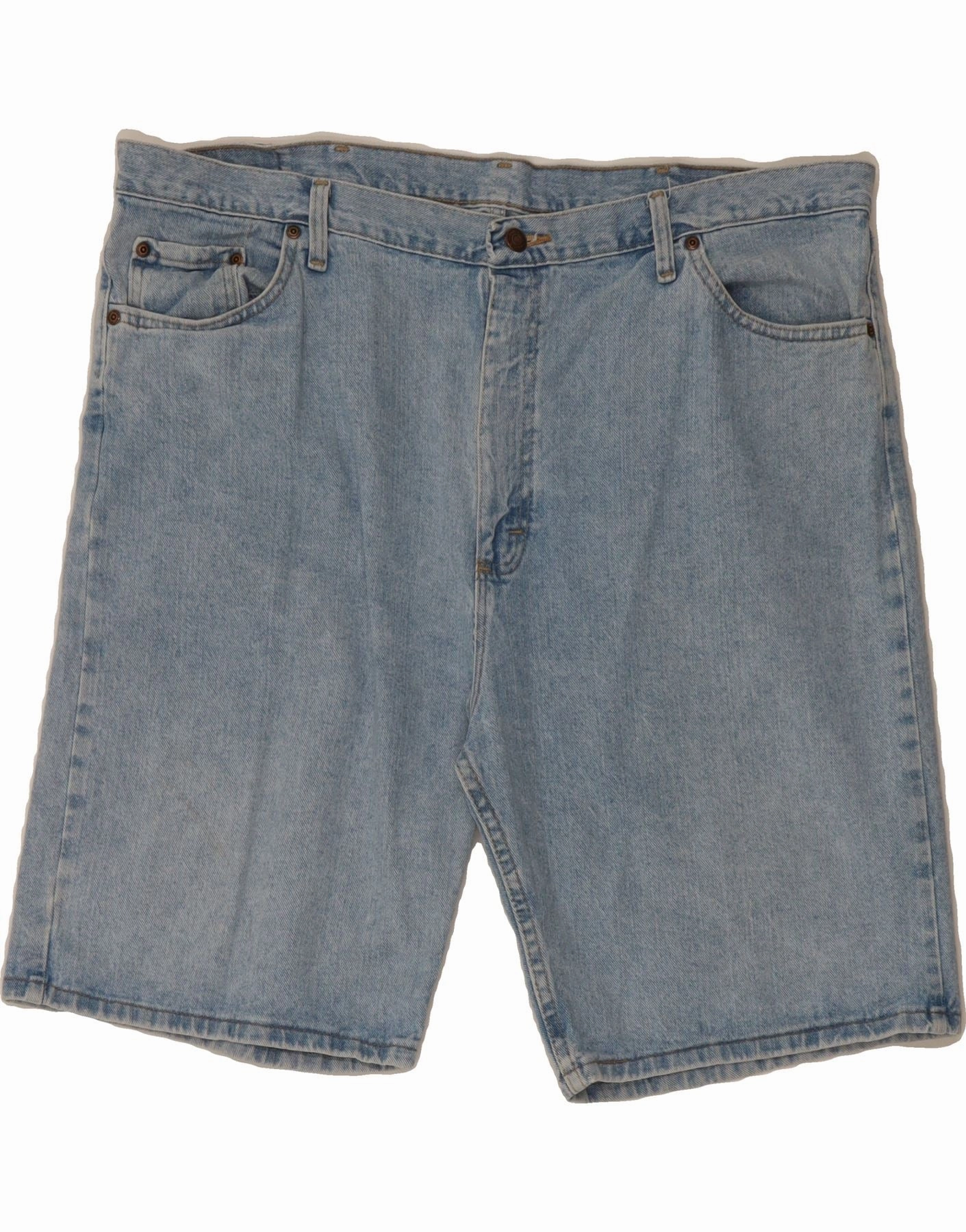 WRANGLER Mens Denim Shorts W44 2XL Blue Sporty Design