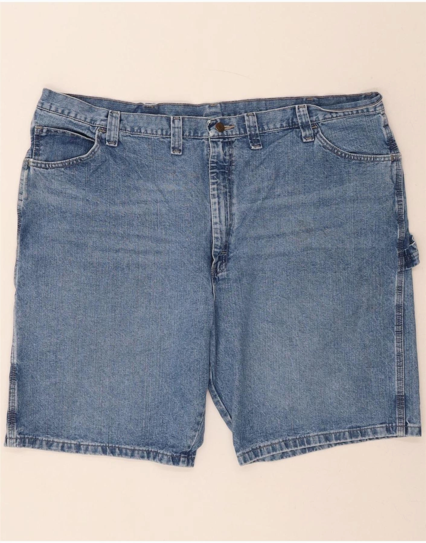WRANGLER Mens Denim Shorts W46 3XL Blue Cotton Eye-catching Design