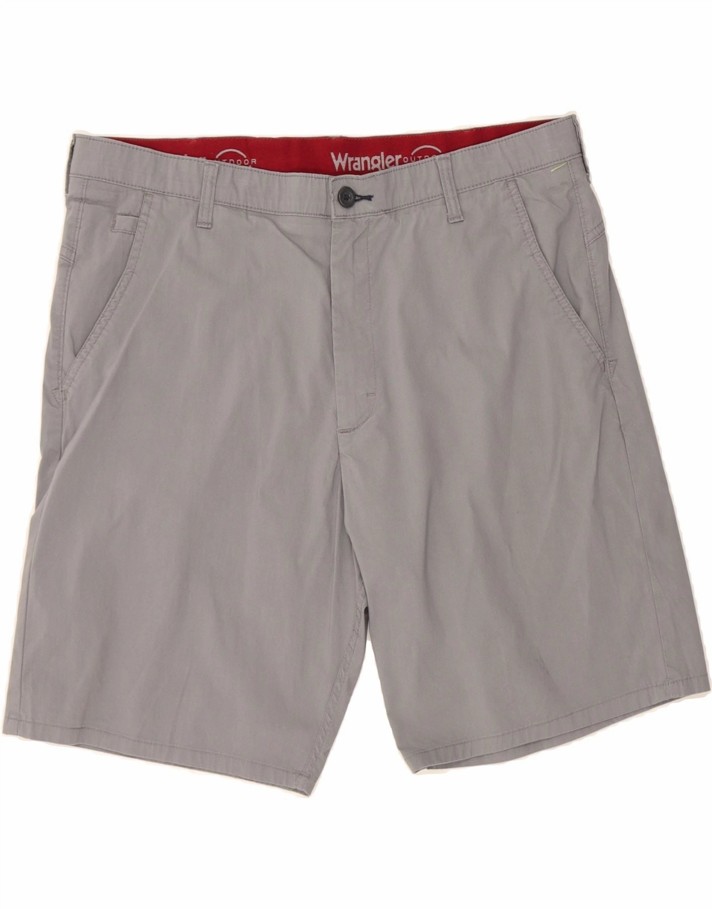 cycling clothing WRANGLER Mens Outdoor Chino Shorts W38 XL Grey Cotton