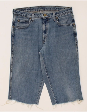 WRANGLER Mens Regular Fit Denim Shorts W32 Medium Blue Cotton Active Fit Anti Odor