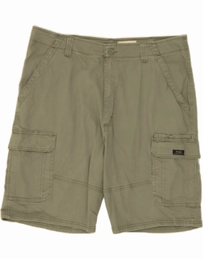 winter shorts Stay Cool WRANGLER Mens Relaxed Fit Cargo Shorts W40 XL Green Cotton