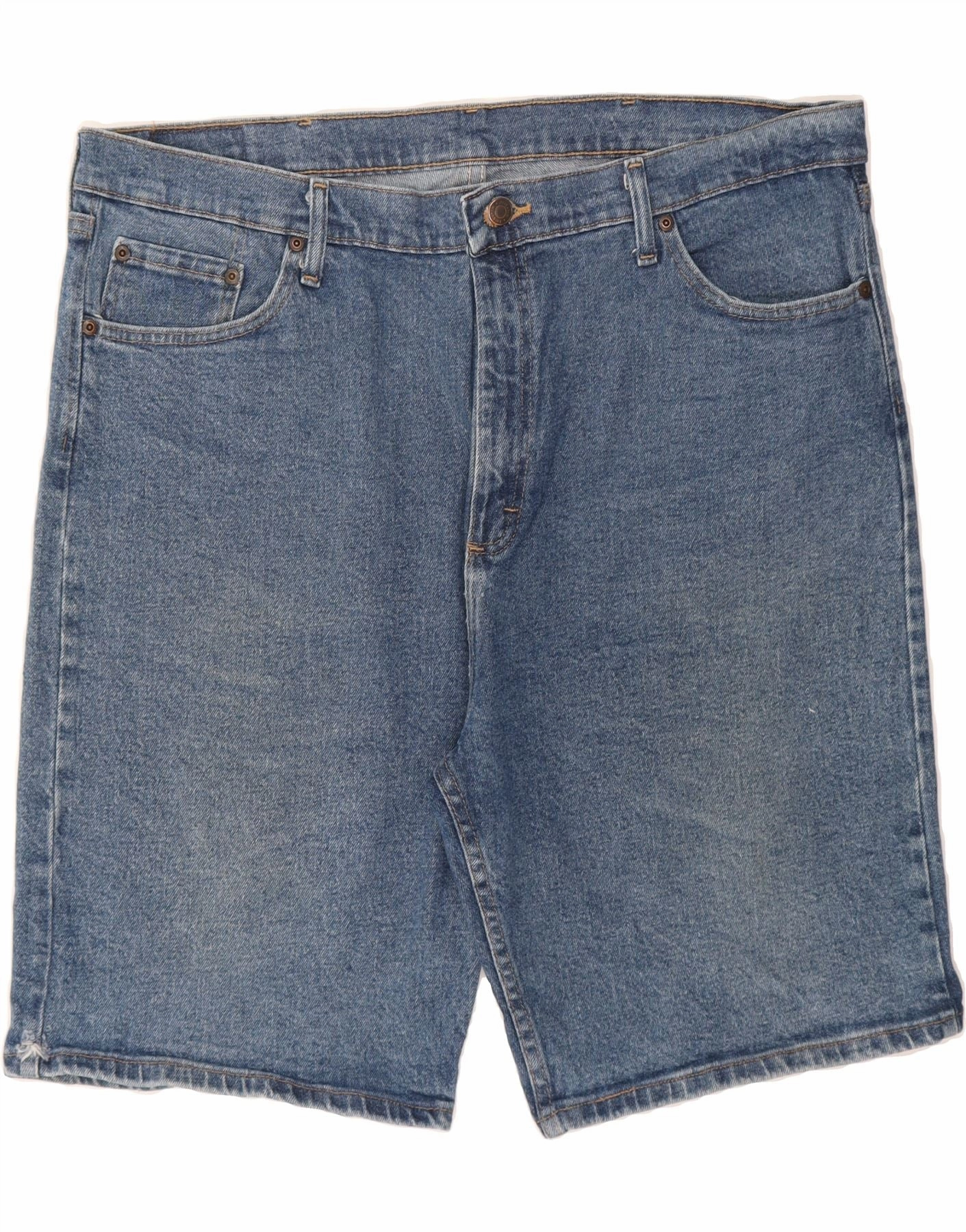 HypoallergenicLining Versatile Design WRANGLER Mens Relaxed Fit Denim Shorts W40 XL Blue Cotton