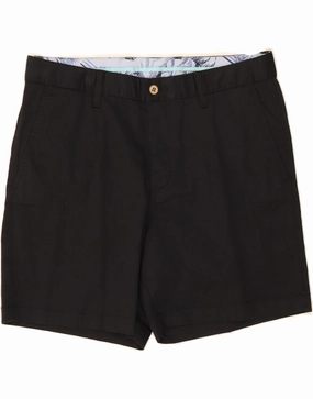 TOMMY BAHAMA Mens Chino Shorts W34 Large  Navy Blue Cotton Cool Basic Comfy Active Wear