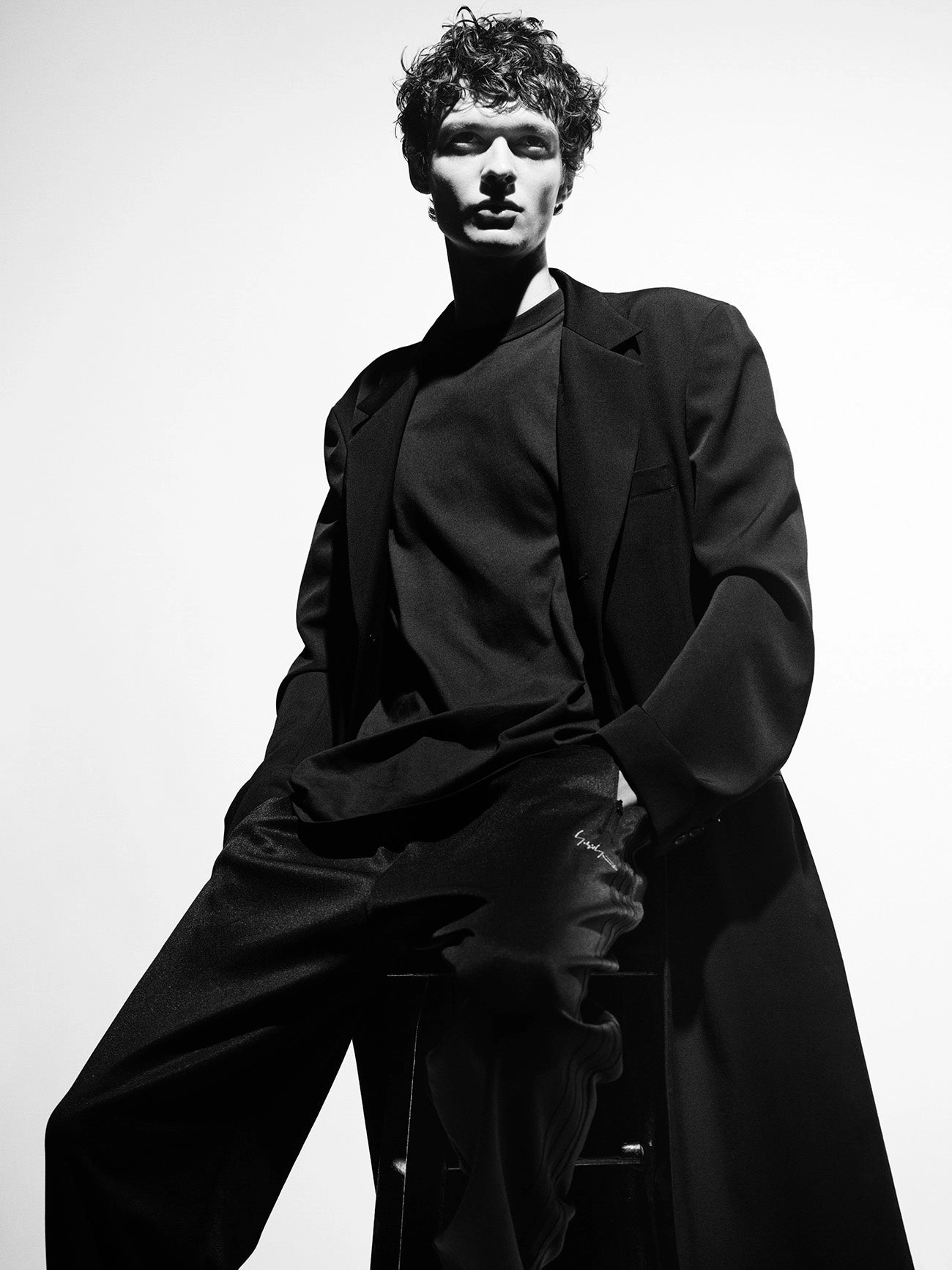 Corduroy texture Y-3 KURO TRACK PANTS