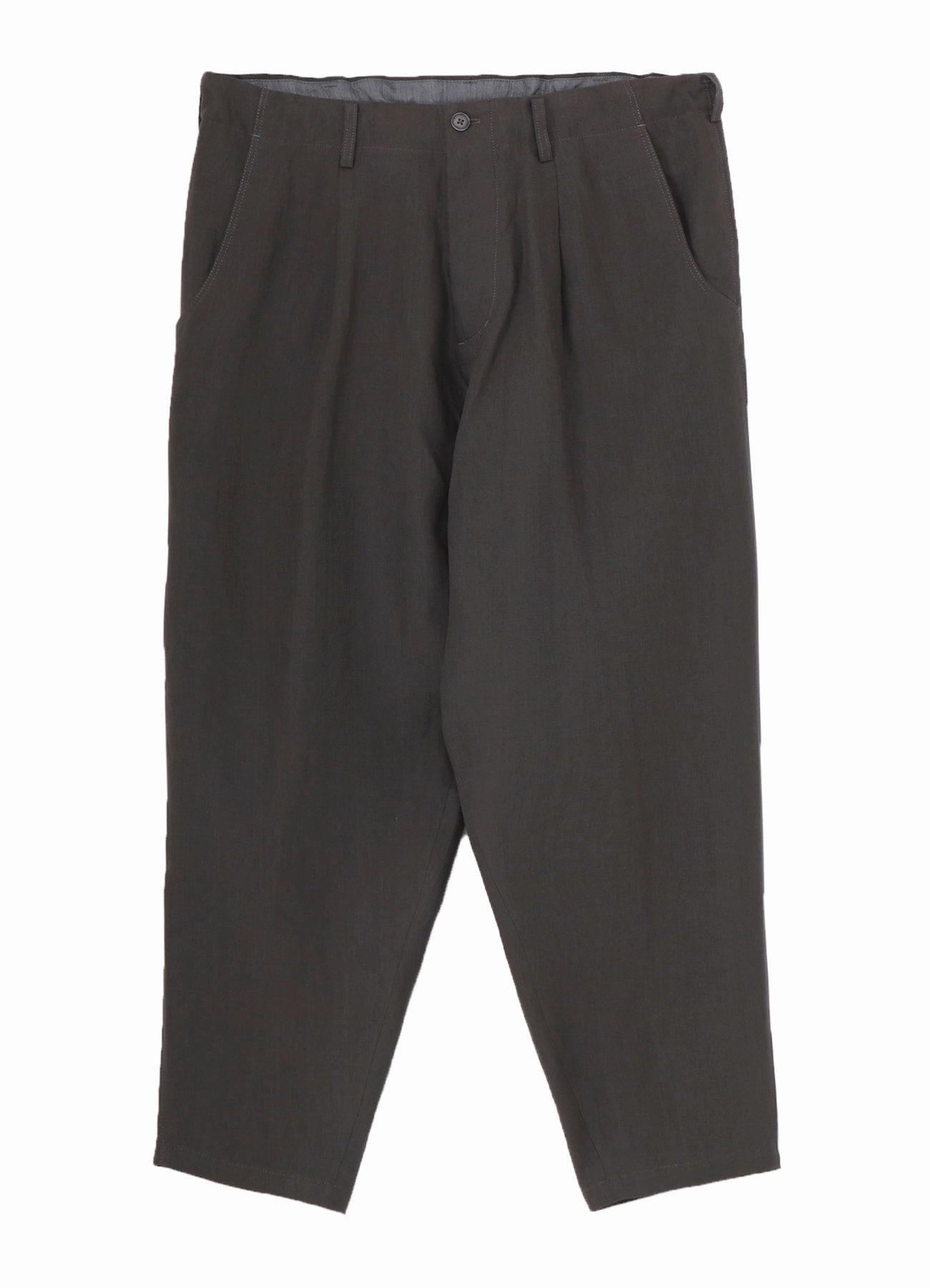 Y's for men x 120% LINO LINEN BACK SIDE ZIPPER PANTS Lightweight