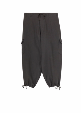 Flexible Knees Y's for men x 120% LINO LINEN STRING PANTS WITH SIDE OUT POCKET