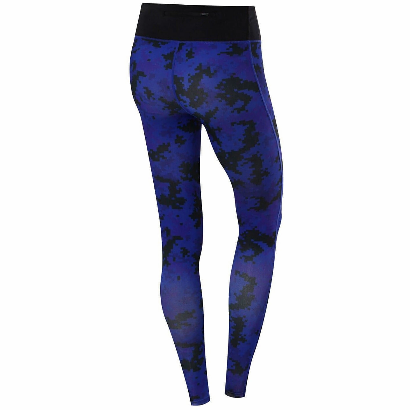 TCA Supreme Graphic Womens Long Running Tights - Blue Perfect Stretch Design Outdoor Lover Lightweight Material